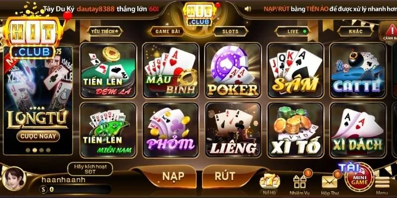 Tổng quan về game bài Hitclub thời thượng