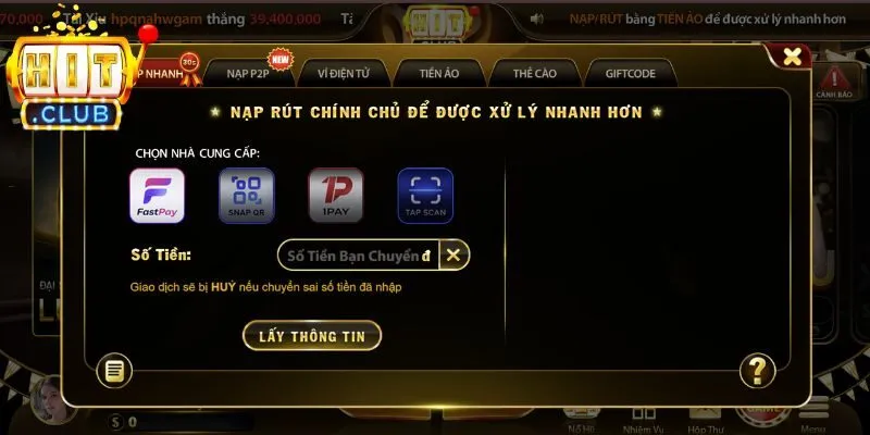 Những hình thức thanh toán mà nền tảng đang hỗ trợ