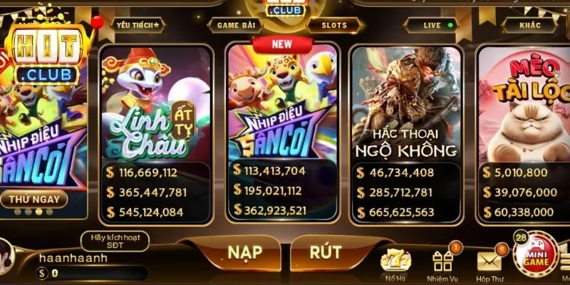Sức hút thời thượng từ sảnh nổ hũ Hitclub